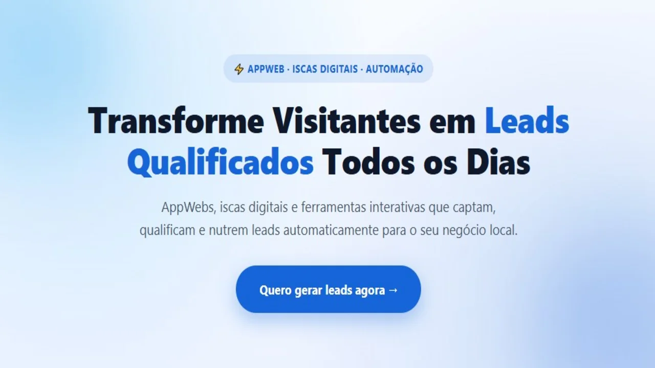 Appweb Vs Landing Page: Qual Gera Mais Leads para Negócios Locais?