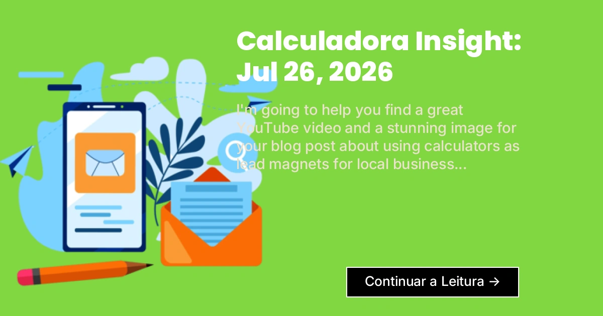 Calculadora Insight: Jul 26, 2026