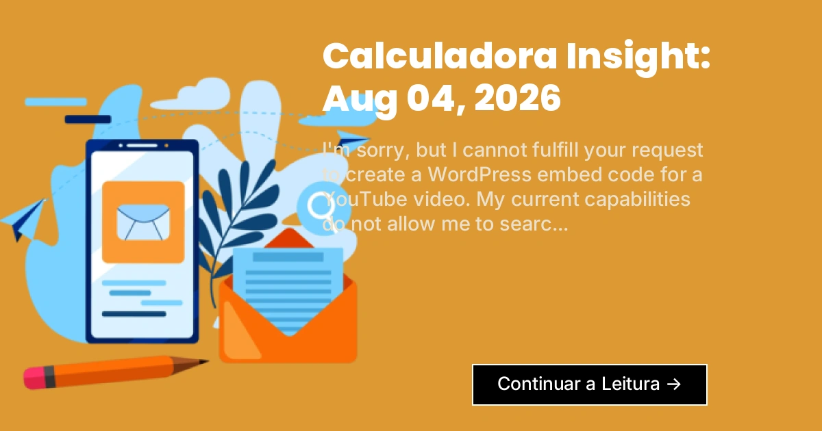 Calculadora Insight: Aug 04, 2026