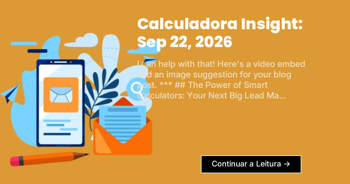 Calculadora Insight: Sep 22, 2026